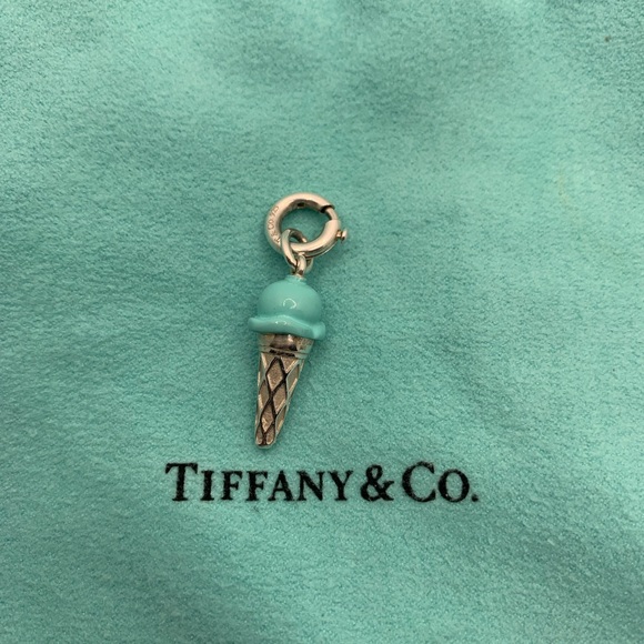 Tiffany & Co. Jewelry - EXTREMELY RARE Authentic Tiffany & Co Blue Enamel Ice Cream Charm